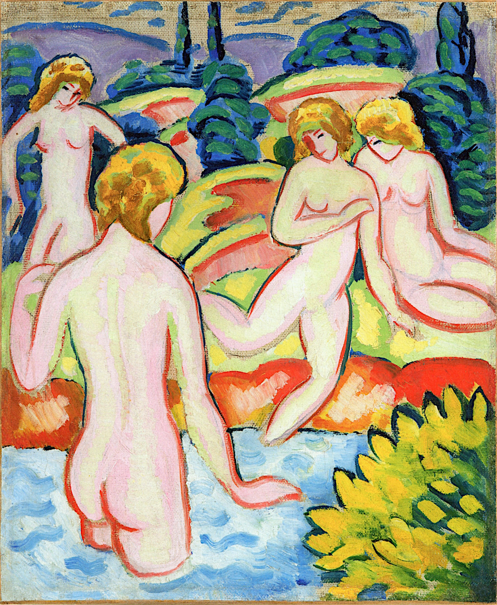 Bathers with Trees of Life m  1910